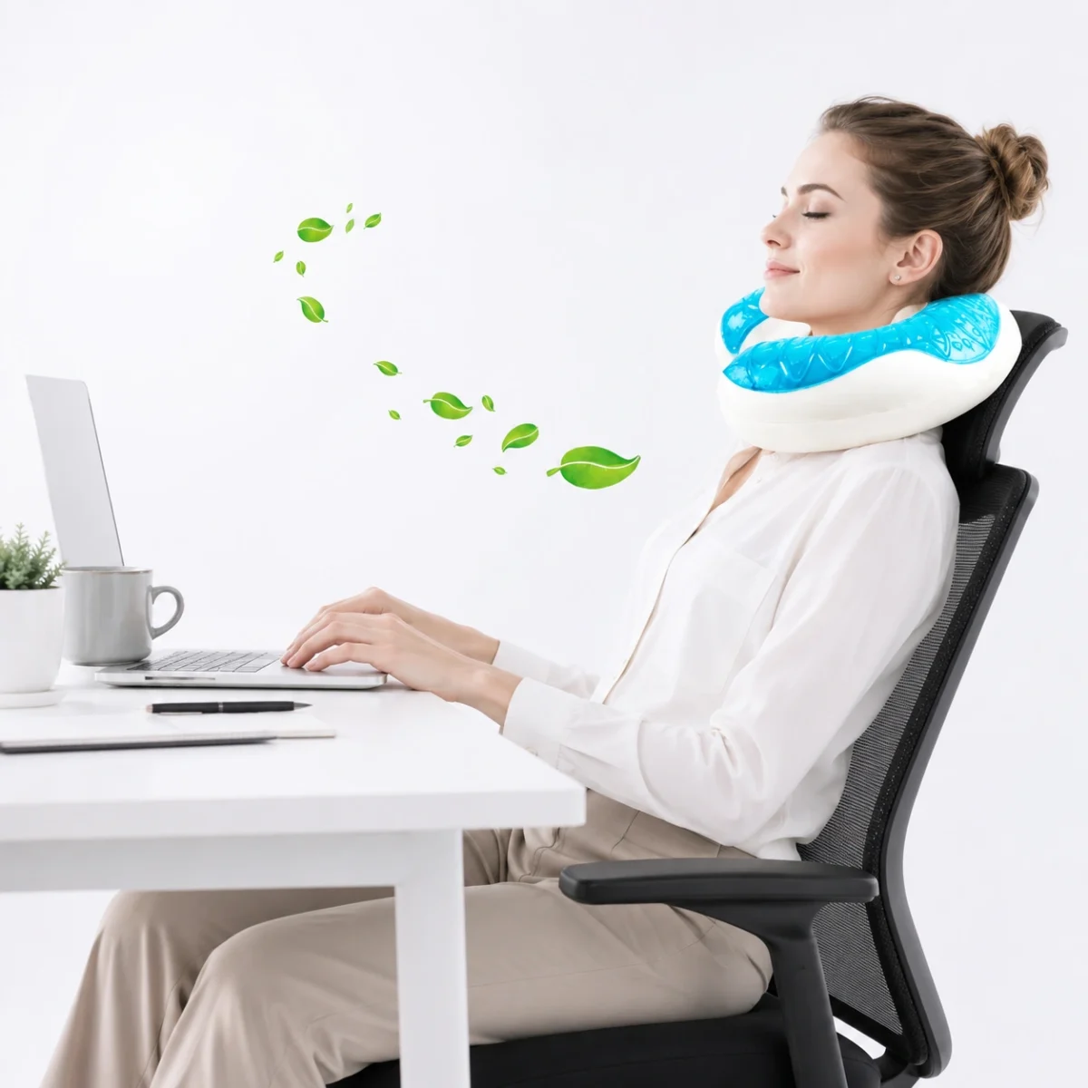 Almohada viajera con gel - Imagen 2