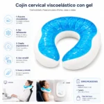 Almohada viajera con gel - Imagen 4