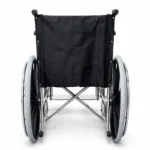 Silla de Ruedas Estándar Cromada de Lona Plegable - Imagen 3