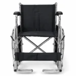 Silla de Ruedas Estándar Cromada de Lona Plegable - Imagen 2