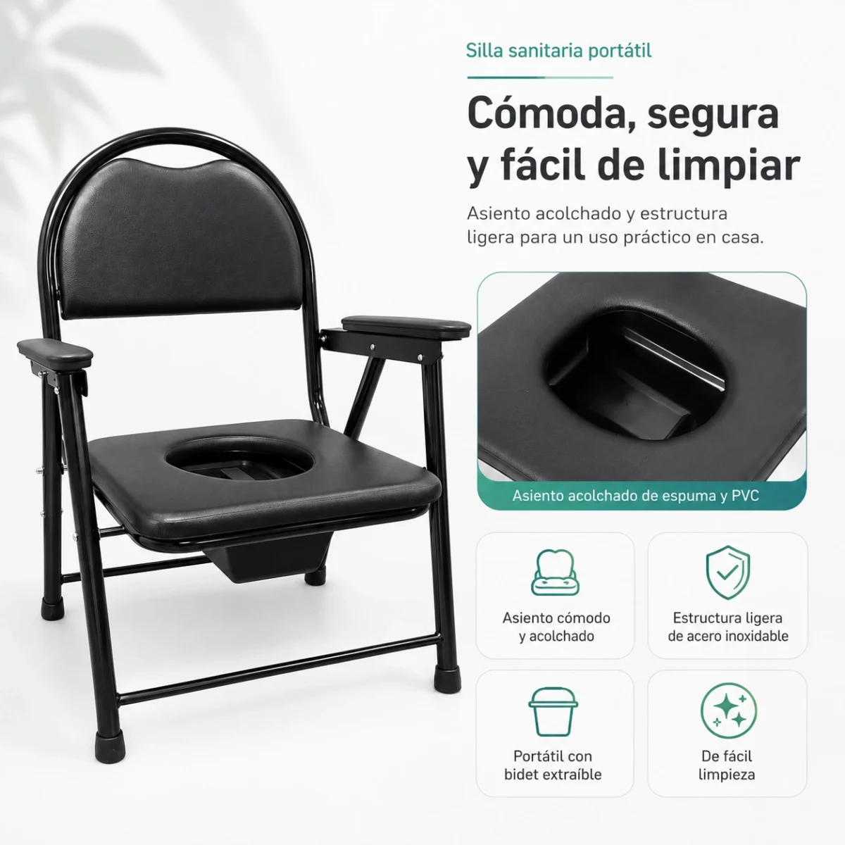 Sanitario Acolchado Ergonómico - Imagen 6