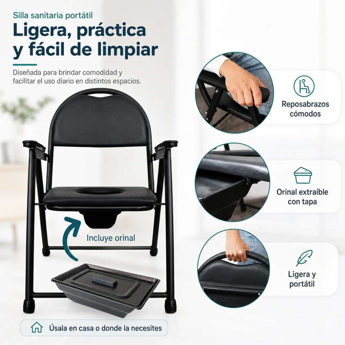 Sanitario Acolchado Ergonómico - Imagen 5