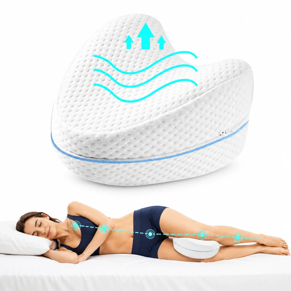 Almohada Corazón Separador de Piernas - Imagen 2