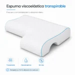 Almohada Ortopédica Viscoelástica para Dormir de Lado - Imagen 4