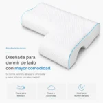 Almohada Ortopédica Viscoelástica para Dormir de Lado - Imagen 2