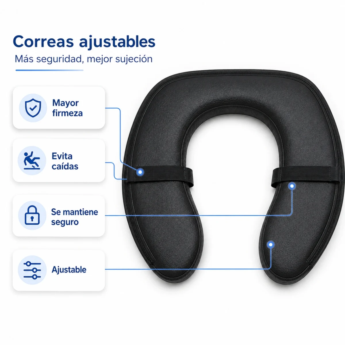 Cojín Herradura Acolchado para Inodoro - Imagen 4