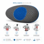 Cojín Lumbar Ergonómico Ovalado - Imagen 2