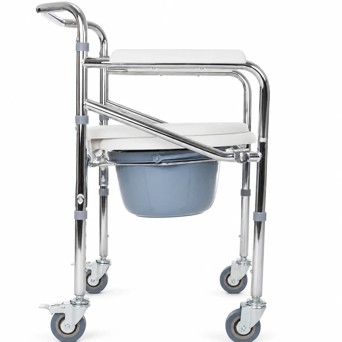Sanitario Cromado Plegable con Ruedas - Imagen 2