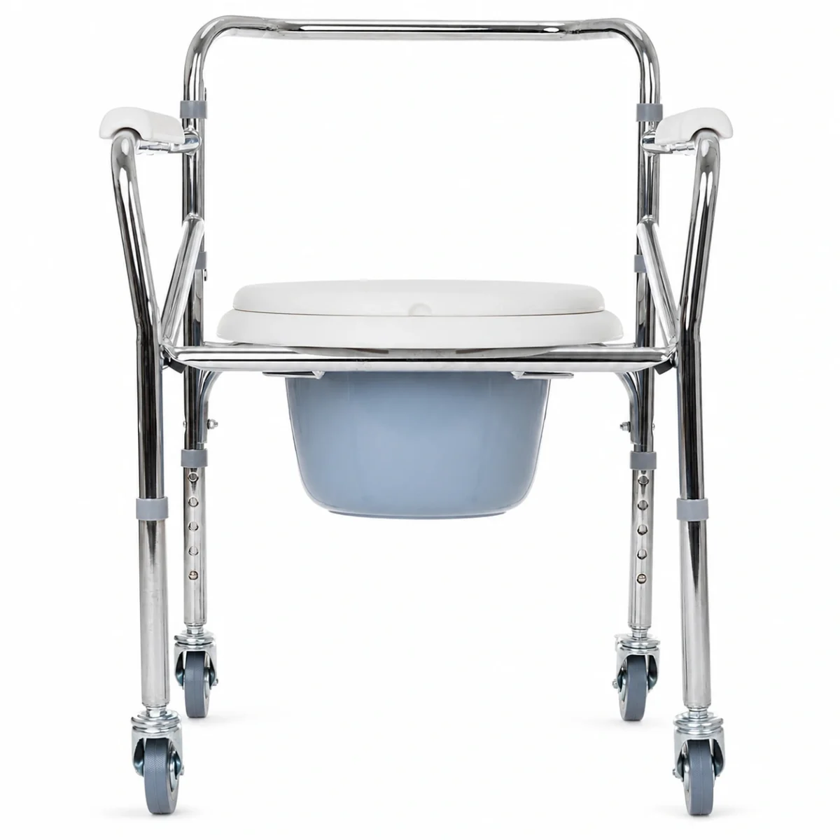 Sanitario Cromado Plegable con Ruedas - Imagen 3