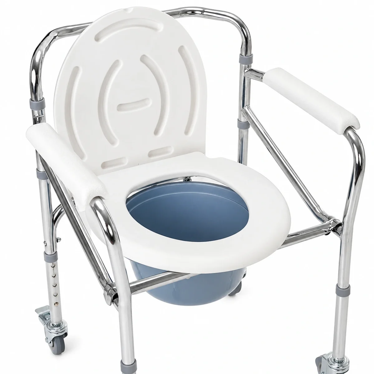 Sanitario Cromado Plegable con Ruedas - Imagen 4