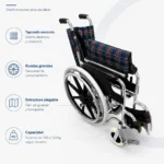 Silla de Ruedas Estándar de Aluminio a Cuadros - Imagen 4
