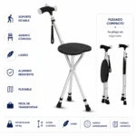 Bastón con Asiento Regulable - Imagen 3