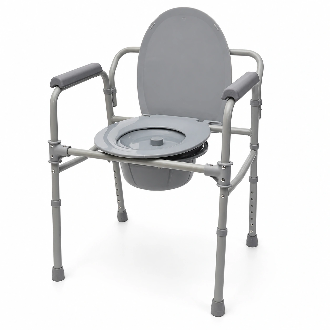 silla-sanitaria-de-acero1 Silla Sanitaria de Acero con Altura Regulable - Imagen 1